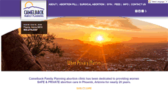 Desktop Screenshot of camelbackfamilyplanning.com