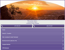 Tablet Screenshot of camelbackfamilyplanning.com